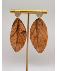 EDICIÓN LIMITADA PENDIENTES DE HOJA NATURAL