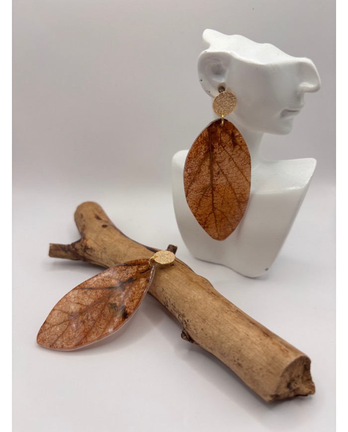 EDICIÓN LIMITADA PENDIENTES DE HOJA NATURAL