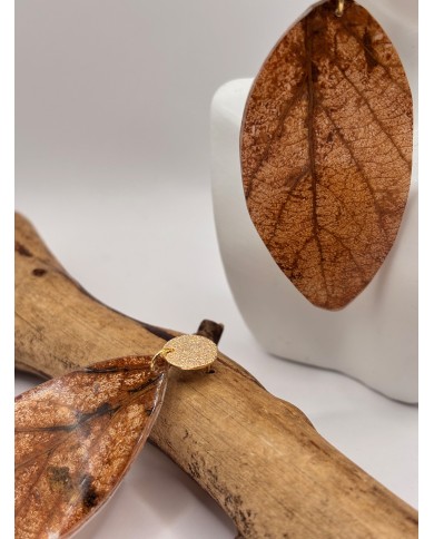 EDICIÓN LIMITADA PENDIENTES DE HOJA NATURAL