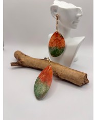 PENDIENTES ARTESANOS DE HOJA NATURAL ESQUELETIZADA