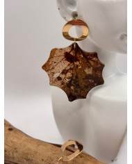 PENDIENTES ARTESANOS DE HOJA NATURAL