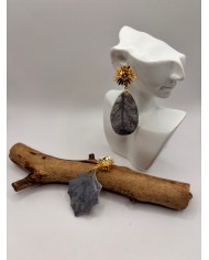 PENDIENTES ARTESANOS DE HOJA NATURAL