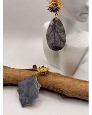 PENDIENTES ARTESANOS DE HOJA NATURAL