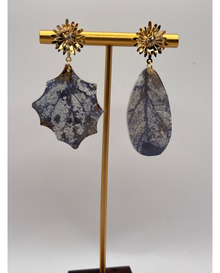 PENDIENTES ARTESANOS DE HOJA NATURAL