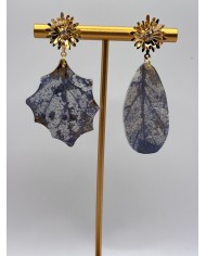 PENDIENTES ARTESANOS DE HOJA NATURAL