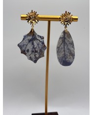 PENDIENTES ARTESANOS DE HOJA NATURAL