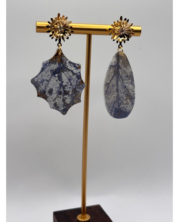 PENDIENTES ARTESANOS DE HOJA NATURAL