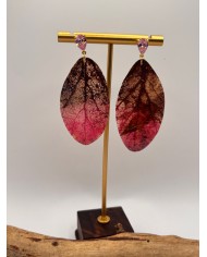 EDICIÓN LIMITADA PENDIENTES ARTESANOS DE HOJA NATURAL