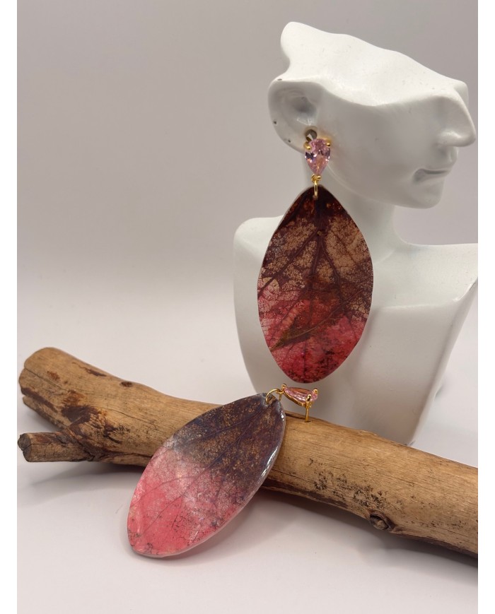 EDICIÓN LIMITADA PENDIENTES ARTESANOS DE HOJA NATURAL