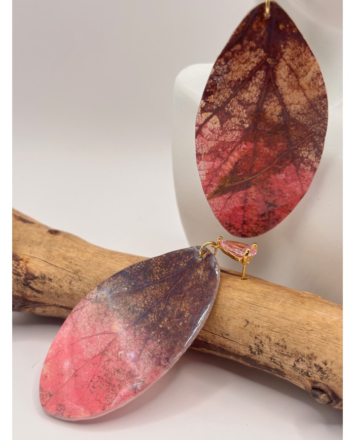 EDICIÓN LIMITADA PENDIENTES ARTESANOS DE HOJA NATURAL