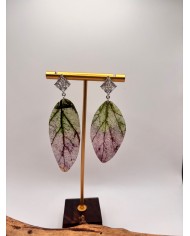 PENDIENTES ARTESANOS DE HOJA NATURAL