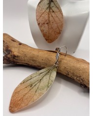 PENDIENTES ARTESANOS DE HOJA NATURAL