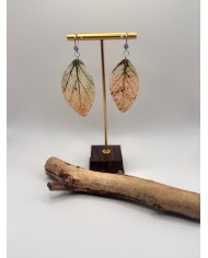 PENDIENTES ARTESANOS DE HOJA NATURAL
