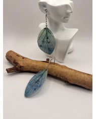 PENDIENTES ARTESANOS DE HOJA NATURAL
