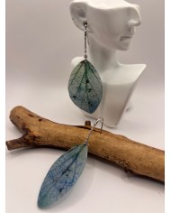 PENDIENTES ARTESANOS DE HOJA NATURAL