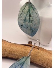 PENDIENTES ARTESANOS DE HOJA NATURAL