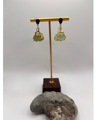 PENDIENTES ARTESANOS DE CRISTAL MARINO