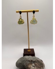 PENDIENTES ARTESANOS DE CRISTAL MARINO
