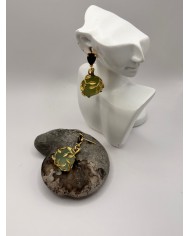 PENDIENTES ARTESANOS DE CRISTAL MARINO