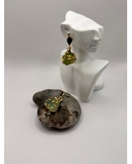 PENDIENTES ARTESANOS DE CRISTAL MARINO