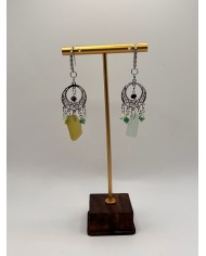PENDIENTES ARTESANOS DE CRISTAL MARINO