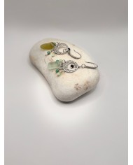 PENDIENTES ARTESANOS DE CRISTAL MARINO