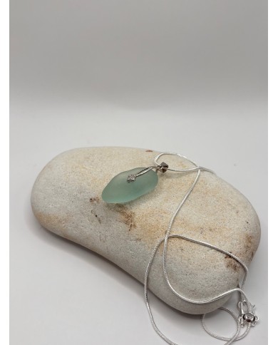 COLLAR ARTESANO DE CRISTAL MARINO