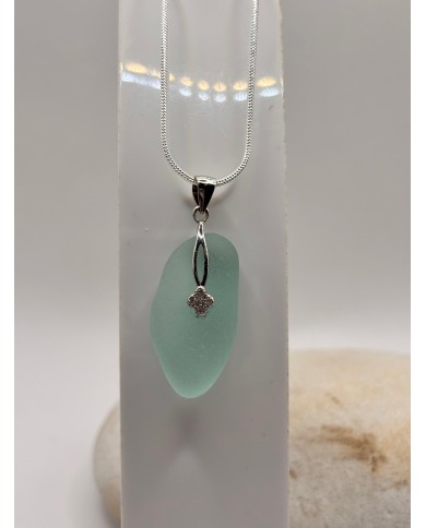 COLLAR ARTESANO DE CRISTAL MARINO