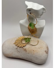 PENDIENTES ARTESANOS DE CRISTAL MARINO