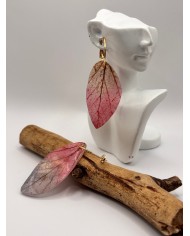 PENDIENTES ARTESANOS DE HOJA NATURAL