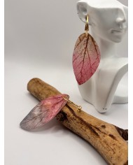 PENDIENTES ARTESANOS DE HOJA NATURAL