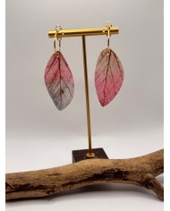 PENDIENTES ARTESANOS DE HOJA NATURAL