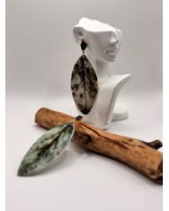 PENDIENTES DE HOJA NATURAL ARTESANOS