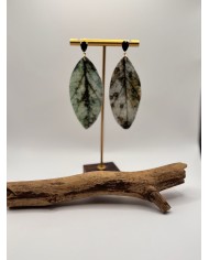 PENDIENTES DE HOJA NATURAL ARTESANOS