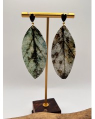 PENDIENTES DE HOJA NATURAL ARTESANOS