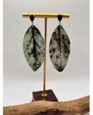 PENDIENTES DE HOJA NATURAL ARTESANOS