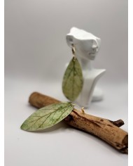 PENDIENTES ARTESANOS DE HOJA NATURAL