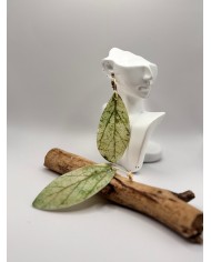 PENDIENTES ARTESANOS DE HOJA NATURAL