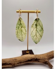 PENDIENTES ARTESANOS DE HOJA NATURAL