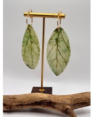 PENDIENTES ARTESANOS DE HOJA NATURAL