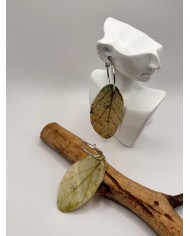PENDIENTES ARTESANOS DE HOJA NATURAL