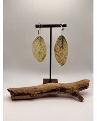 PENDIENTES ARTESANOS DE HOJA NATURAL