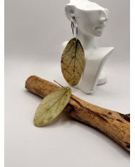 PENDIENTES ARTESANOS DE HOJA NATURAL