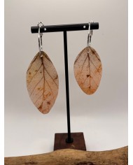PENDIENTES ARTESANOS DE HOJA NATURAL