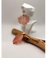 PENDIENTES ARTESANOS DE HOJA NATURAL