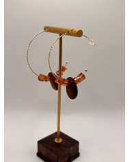 PENDIENTES ARTESANOS DE CRISTAL MARINO