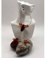 PENDIENTES ARTESANOS DE CRISTAL MARINO