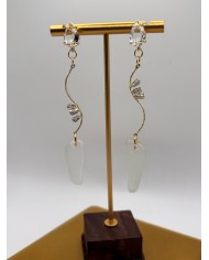 PENDIETES ARTESANOS DE CRISTAL MARINO