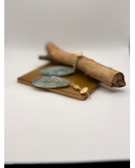 PENDIENTES DE HOJA NATURAL ESQUELETIZADA