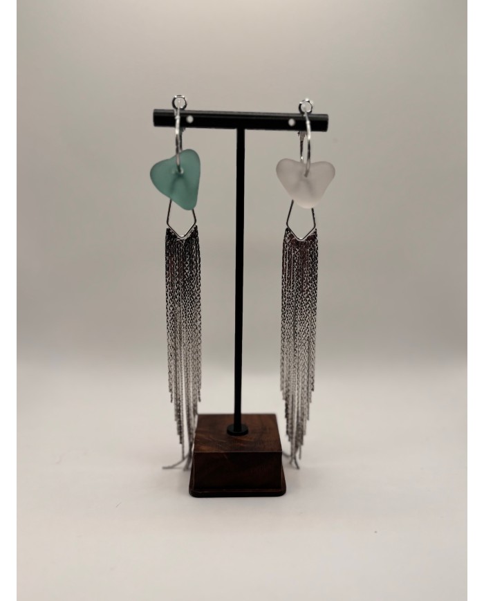 PENDIENTES ARTESANOS DE CRISTAL  MARIN1